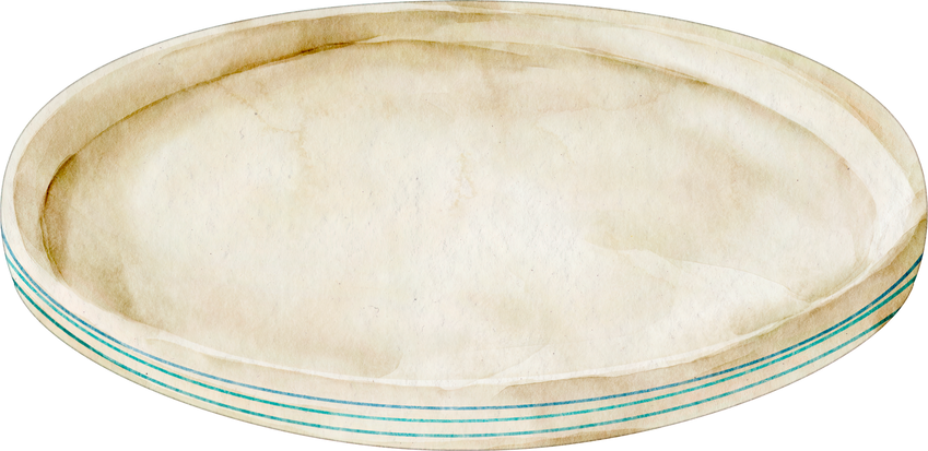 watercolor ceramic plate